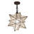 Moder Glass Semi Flush Mount