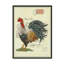 «Poster Stamp Rooster» par Deagen, impression sur toile tendue-30362933