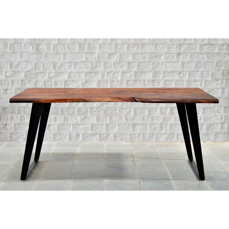 Acacia Solid Wood Top Dining Table
