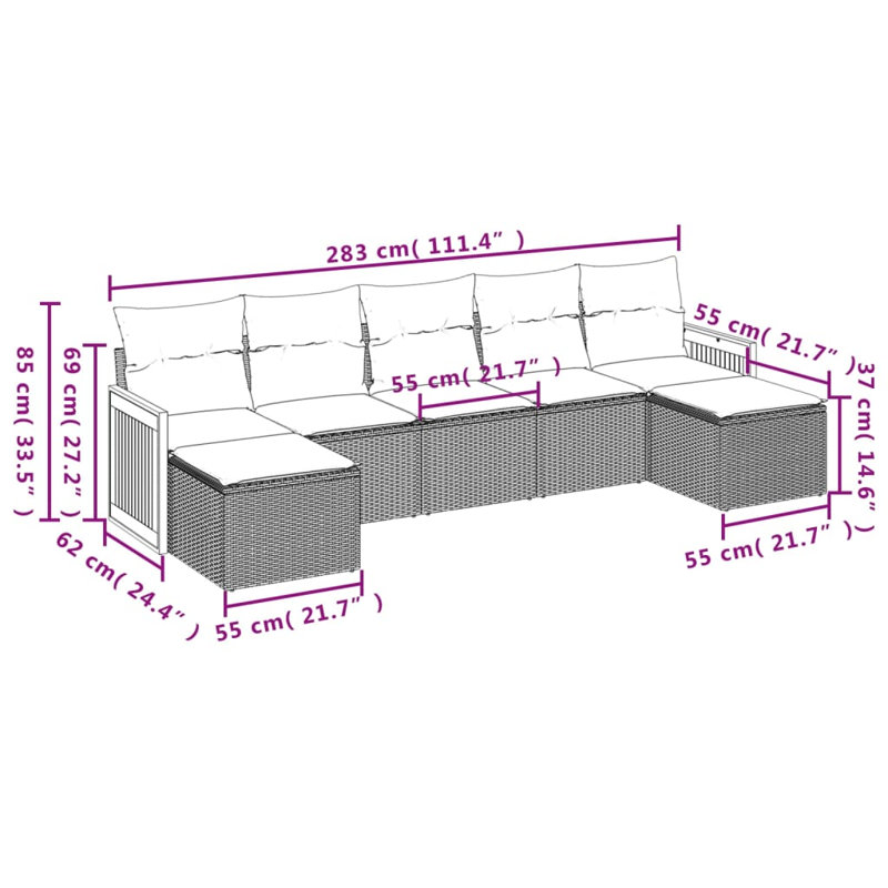 Vidaxl Garden Sofa Set