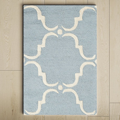 Tapis géométrique en laine touffeté à la main Jotvingis