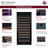 Reserva Series 119 Bottle 55" Semi Tall Single Zone Left Hinge Black Metal Wine Refrigerator-120772725