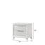 Cressida - Table de chevet - Blanc