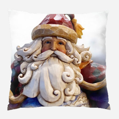  Santa Claus Indoor/Outdoor Canvas Throw Pillow