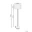 144cm Matte Traditional Floor Lamp