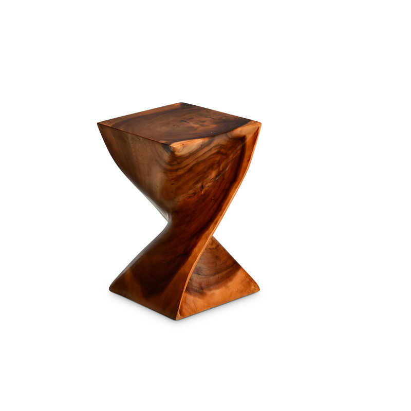 Trumbull Solid Wood End Table, Brown