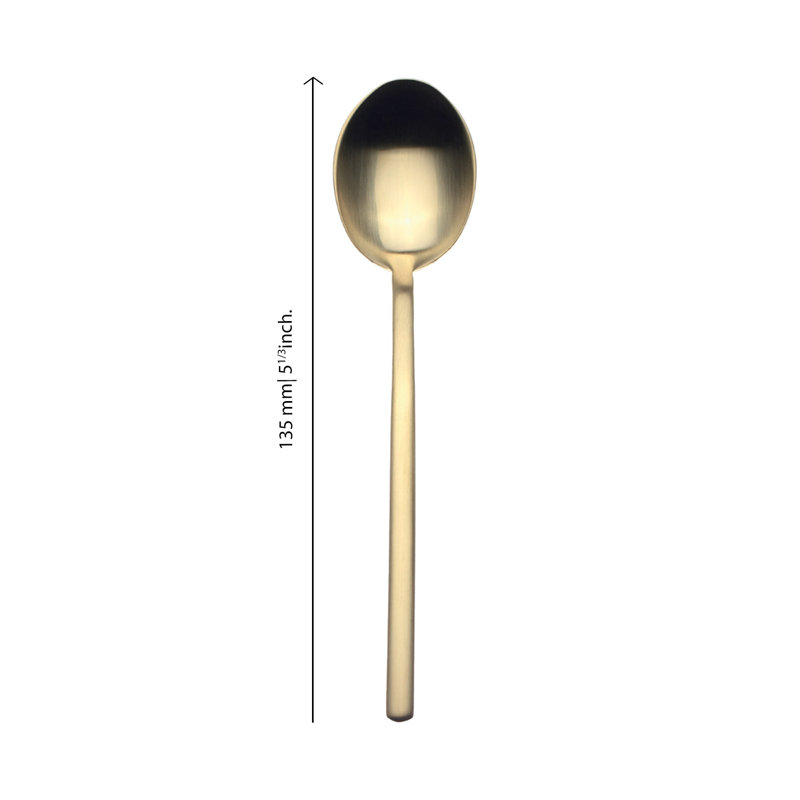 MEPRA Coffee Spoon Set 6 Pcs Due, Ice Gold