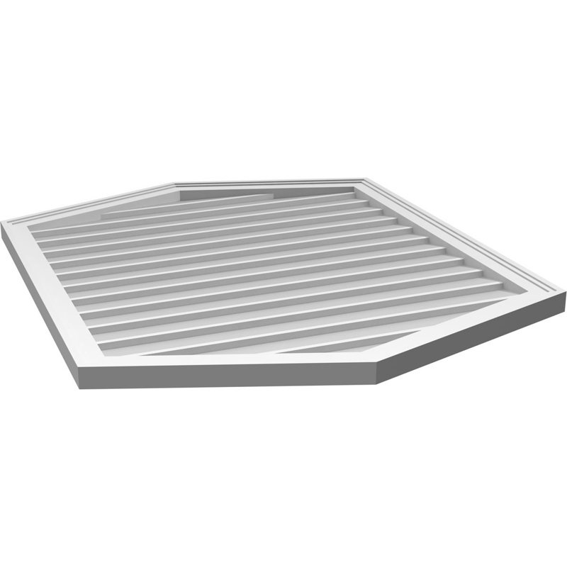 Ventilé vertical à pignon vertical 4/12 po, H 42 po x l 34 po x P 1,5 po