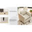 Fauteuil de lecture beige - coussin de siège respirant, tissu en lin, rembourrage en mousse, fauteuil d'angle confortable et espace élégant et doux