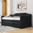 Vanner Twin Size Upholstered Daybed With Twin Size Trundle And Slats-1456233325