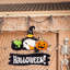 Pendentif porte-gobelet en bois 2 pièces Halloween