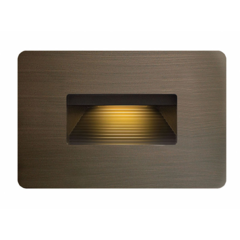 Luna Line Voltage Integrated LED Step Light, Matte Bronze