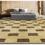 Tapis carré doré de haute qualité noué à la main