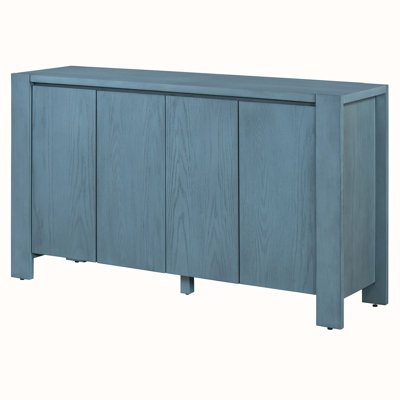 Storage Console Table with Cabinet,Adjustable Shelves