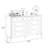 White Solid + Manufactured Wood Accent Cabinet