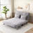 Versatile Convertible Chair Bed With Adjustable Backrest And Pillow For Home And Office