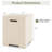 Square Outdoor Hideaway Tank Table , 16'' in. W 16'' in. D