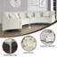 141" Velvet Upholstery Square Arm Oversized Curved Sofa-77073960