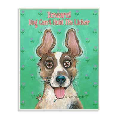 « sawareing dog ne ne pas supporter the amusant drawing animal design » par gary patterson, impression