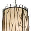 Luminaire suspendu cylindrique 10 lumières Rama