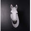 Statue tête de cheval blanche