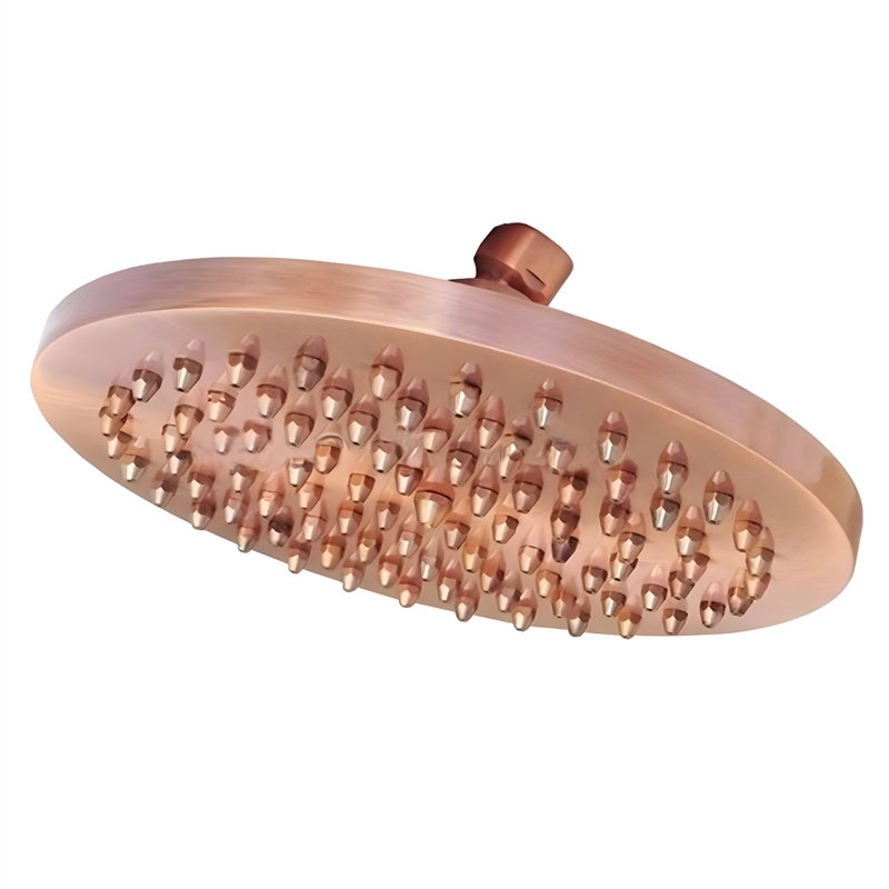 BathSelect Rainfall Showerhead Antique Red Copper