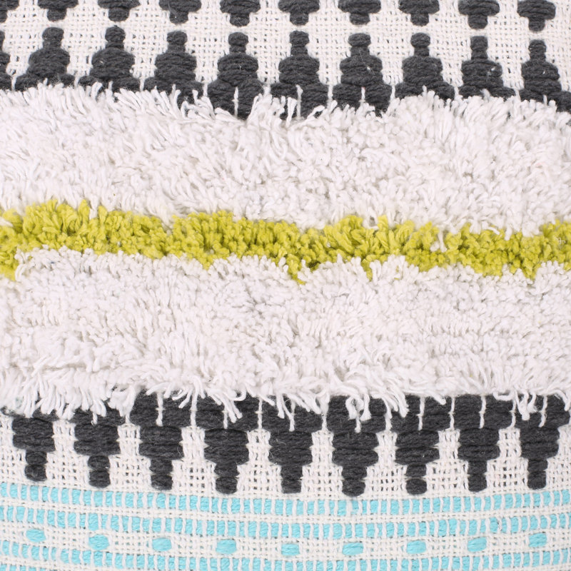 Pouf carré en velours de 16 po Baity