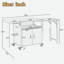 Chariot pour îlot de cuisine pour l'extérieur avec support à déchets, plateau pliable, panneau Lron extensible et espace de rangement-126036422