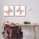 «Pink & Glam Butterflies Nature», ensemble de 2 giclées encadrées par Nan