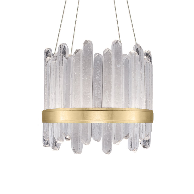 Lustre rond 21 po Lior, 3000, Or