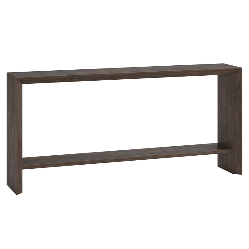 Console Osman en chêne gris antique, H 30 po x l 64 po x P 11,63 po, Brun aulne