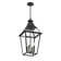 Jackson 4-Light Outdoor Hanging Lantern in Matte Black with Gold Highlights