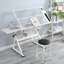 Table à dessin à hauteur réglable avec tabouret, plateau en verre inclinable, 2 tiroirs de rangement, poste de travail multifonctionnel pour bureau personnel-128975970
