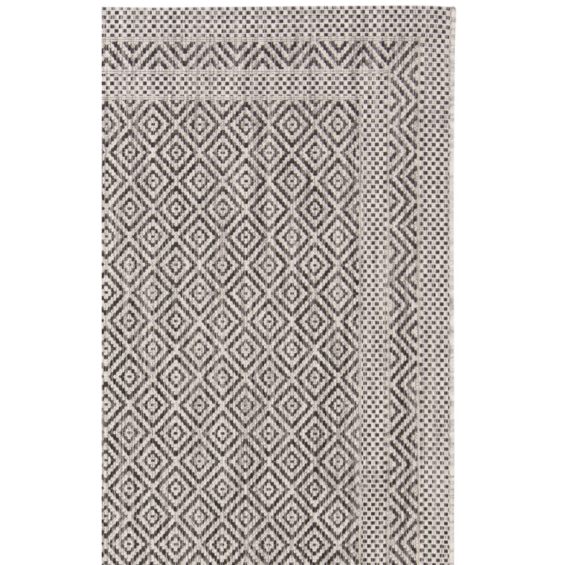 Tapis d'intérieur / extérieur à motif géométrique Amarien Performance, Tapis de couloir 2 pi 3 po x 6 pi 7 po