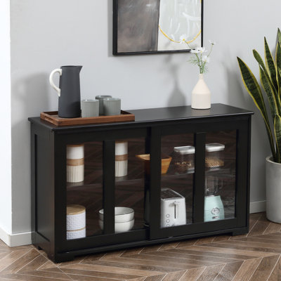 Buffet de cuisine empilable avec porte coulissante en verre Kitchen