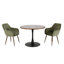 Round Metal Base Dining Table