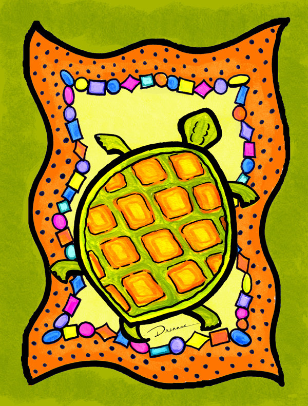 Drapeau de jardin 2 côtés turtle