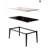 Glossy Rock Table, Sintered Stone Dining Table