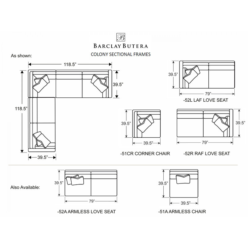 Barclay Butera Upholstery Sectional
