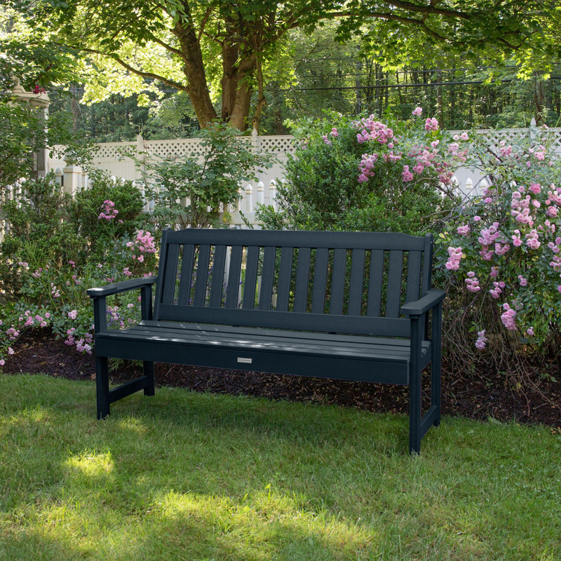 Banc de jardin en plastique Arbnora, Bleu fédéral