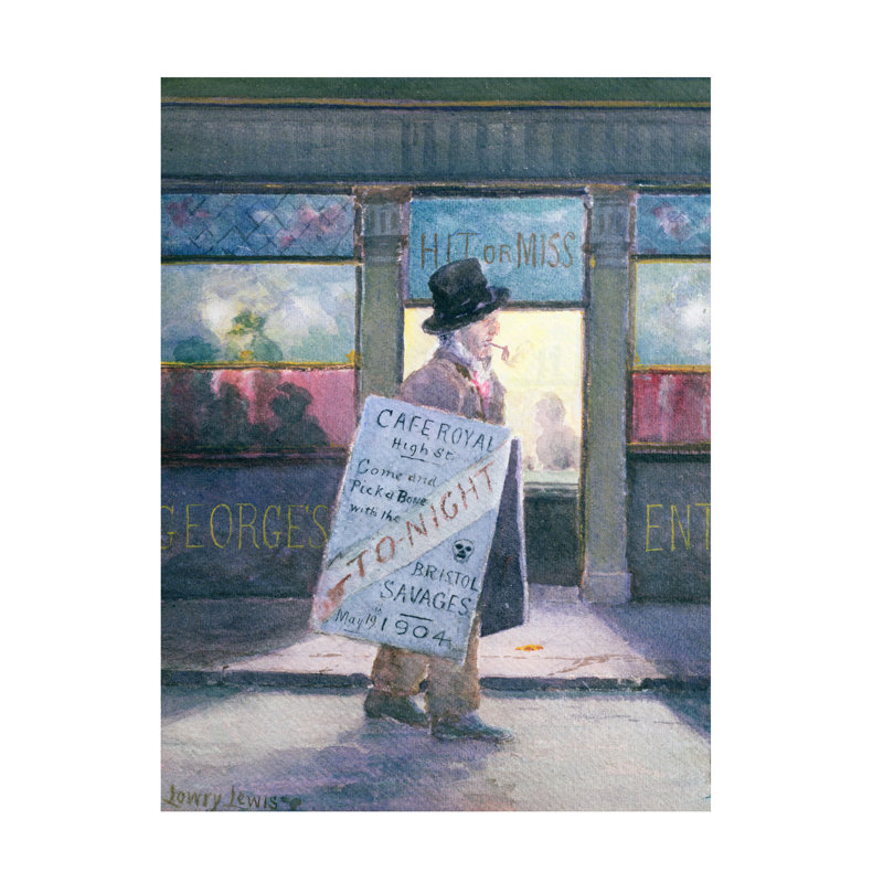 «Lowry Lewis The First Dinner, 1904», art sur toile, H 19 po x l 14 po