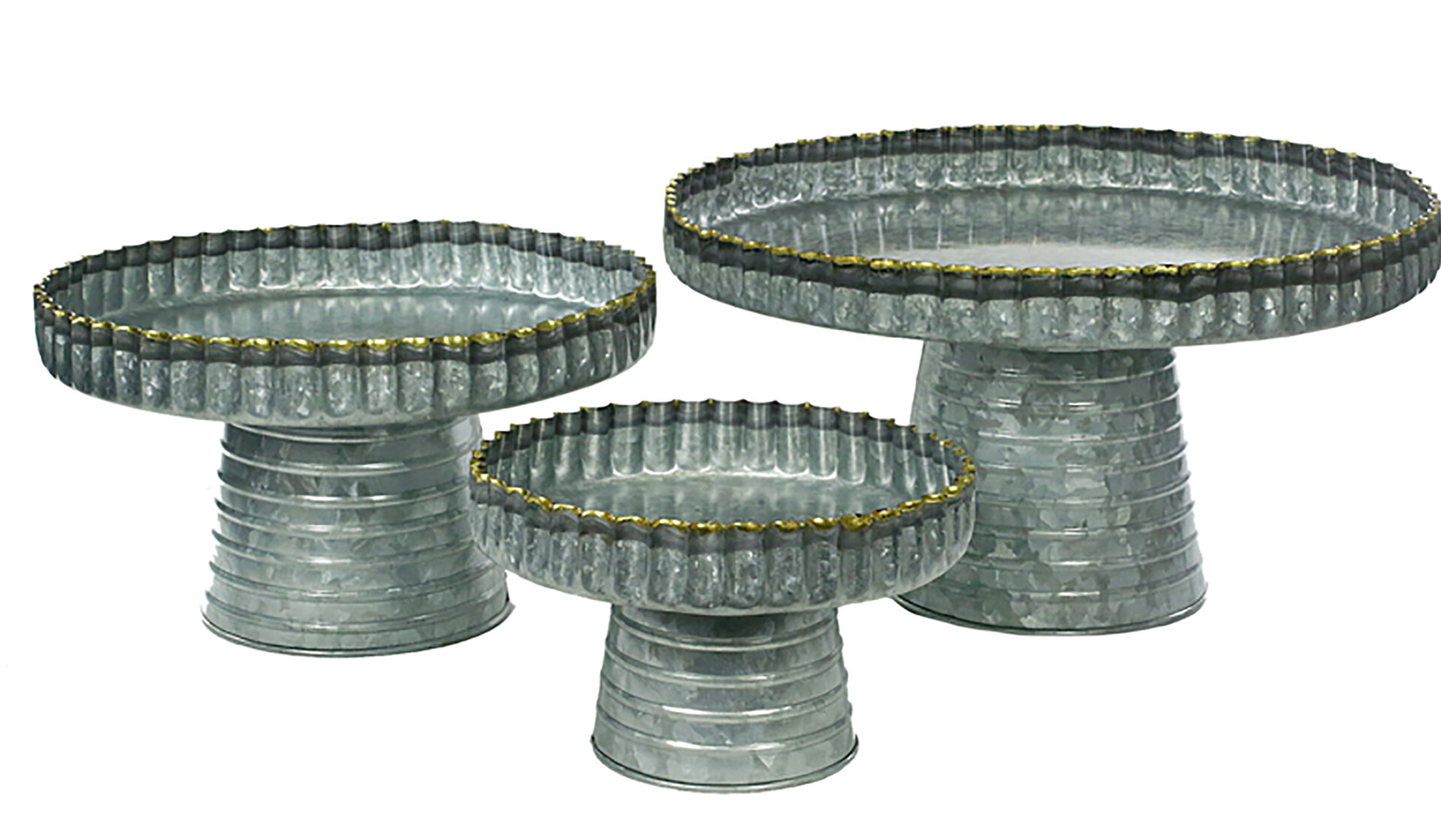 Galvanized metal cake on sale stand