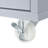 Rolling Kitchen Island With Extended Table, Kitchen Island On Wheels With Led Lights,power Outlets And 2 Fluted Glass Doors, Kitchen Island With A Storage Compartment And Side 3 Open Shelves, Grey-1504491551