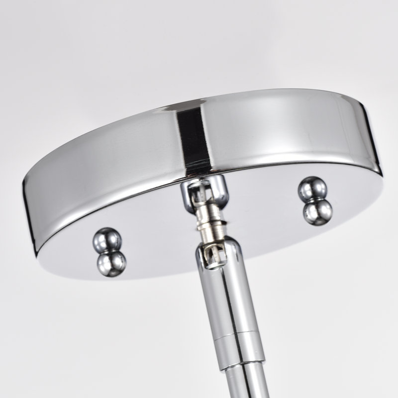 Luminaire suspendu cylindrique simple 1 lumière hellertown, Chrome