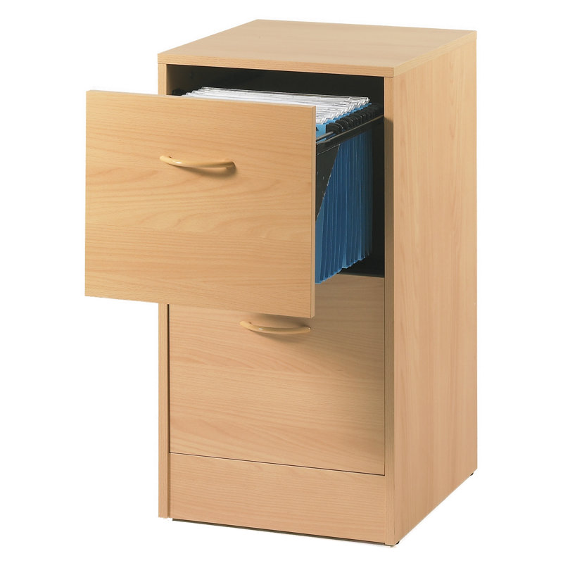 Caulkins 41.4cm Wide 2 -Drawer File Cabinet, Beech