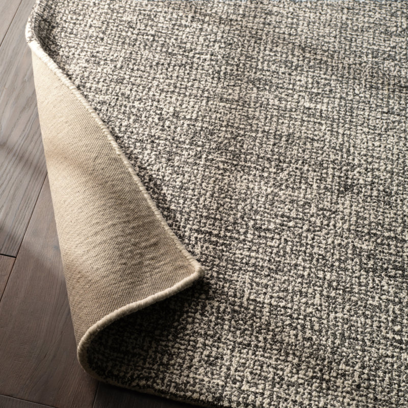 Oland Hand Tufted Wool Area Rug, Rectangle 6' x 9'