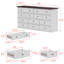 Commode double à 12 tiroirs Arnout