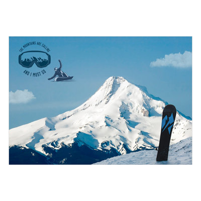 Ashmitha Snowboarding Peel & Stick Wall Mural