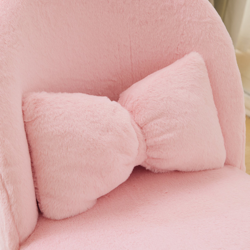 21.26'' W Make-Up Chair, Pink