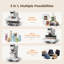 Presse à chaud automatique HTVRONT - A100 3 en 1 presse à chaleur automatique 12X10 avec pression réglable, chauffe rapidement et uniformément la presse à sublimation pour t-shirts, tasses et chapeaux